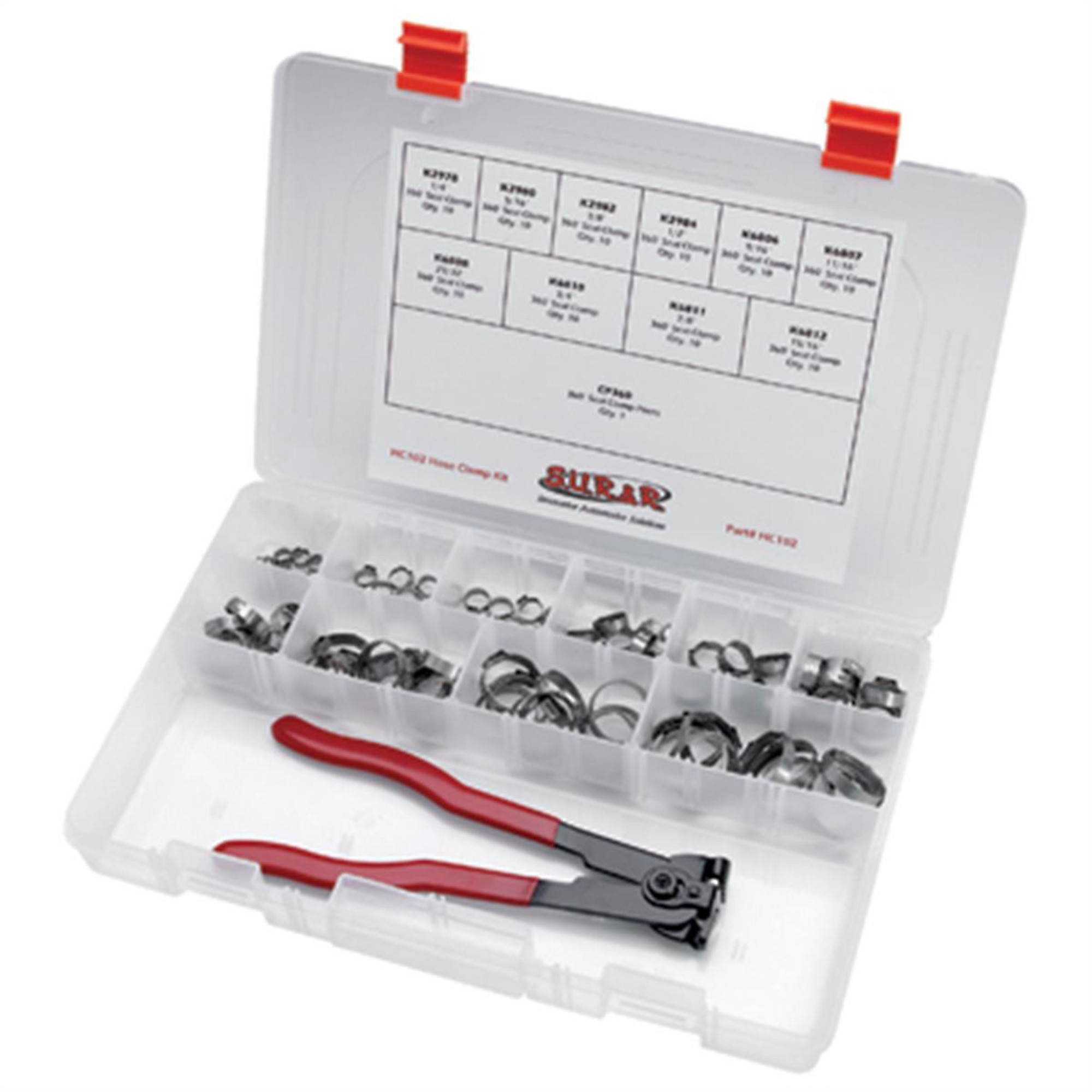 S.U.R. and R Positive Seal Hose Clamp Kit — 1 Piece, Model# SRRHC102